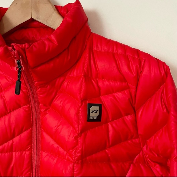 Orage Link Women's Down Filled Puffer Jacket Red Size Medium - Picture 3 of 6